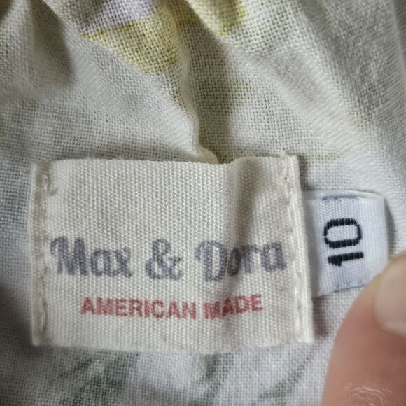 Max & Dora Made In Usa Kids Flaoral Dress Size 10 Cotton - Picture 5 of 9